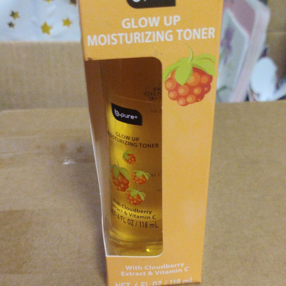 b.pure Glow Up Moisturizing Toner Vitamin C Cloudberry Face/Neck 4 fl oz